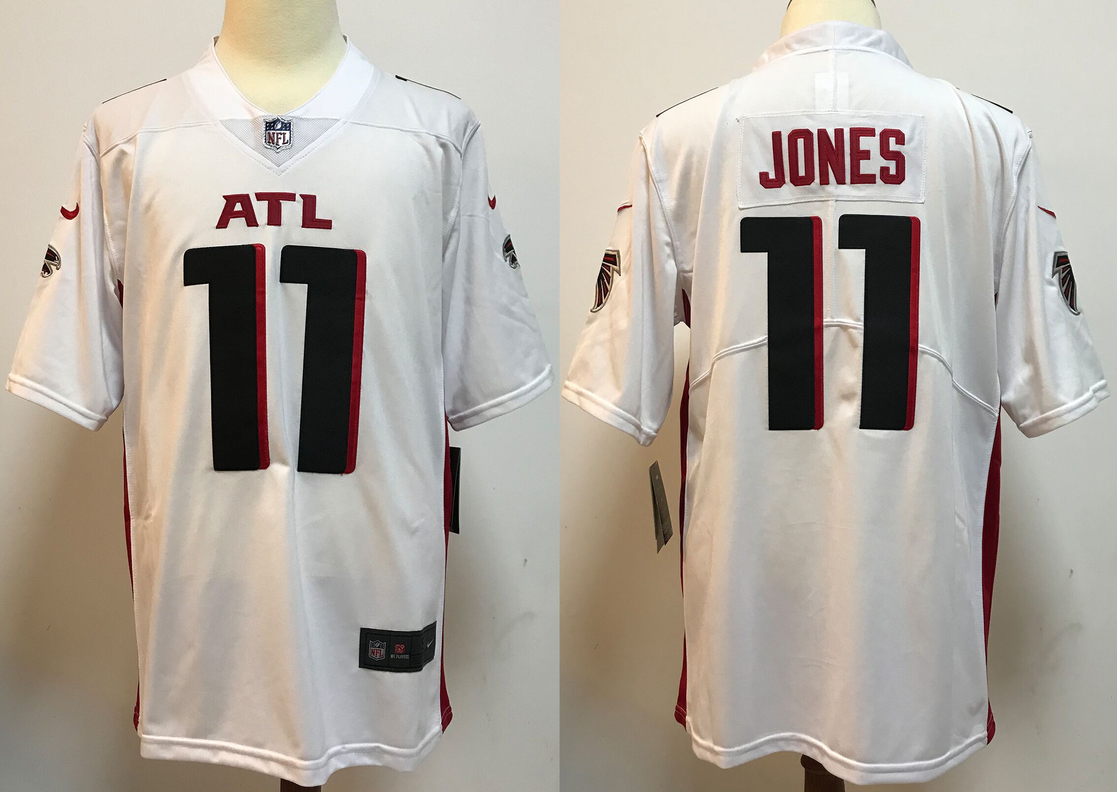 Men Atlanta Falcons #11 Jones White New Nike Limited Vapor Untouchable NFL Jerseys->atlanta falcons->NFL Jersey
